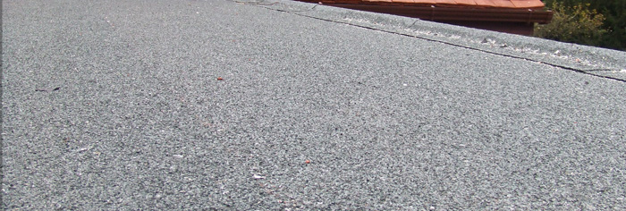 Extension with felt roofing